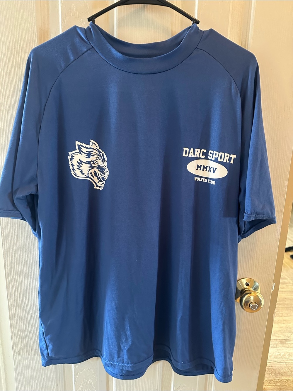 Darc Sport Men's Blue Wolves Club Graphic Dry Wolf T-Shirt